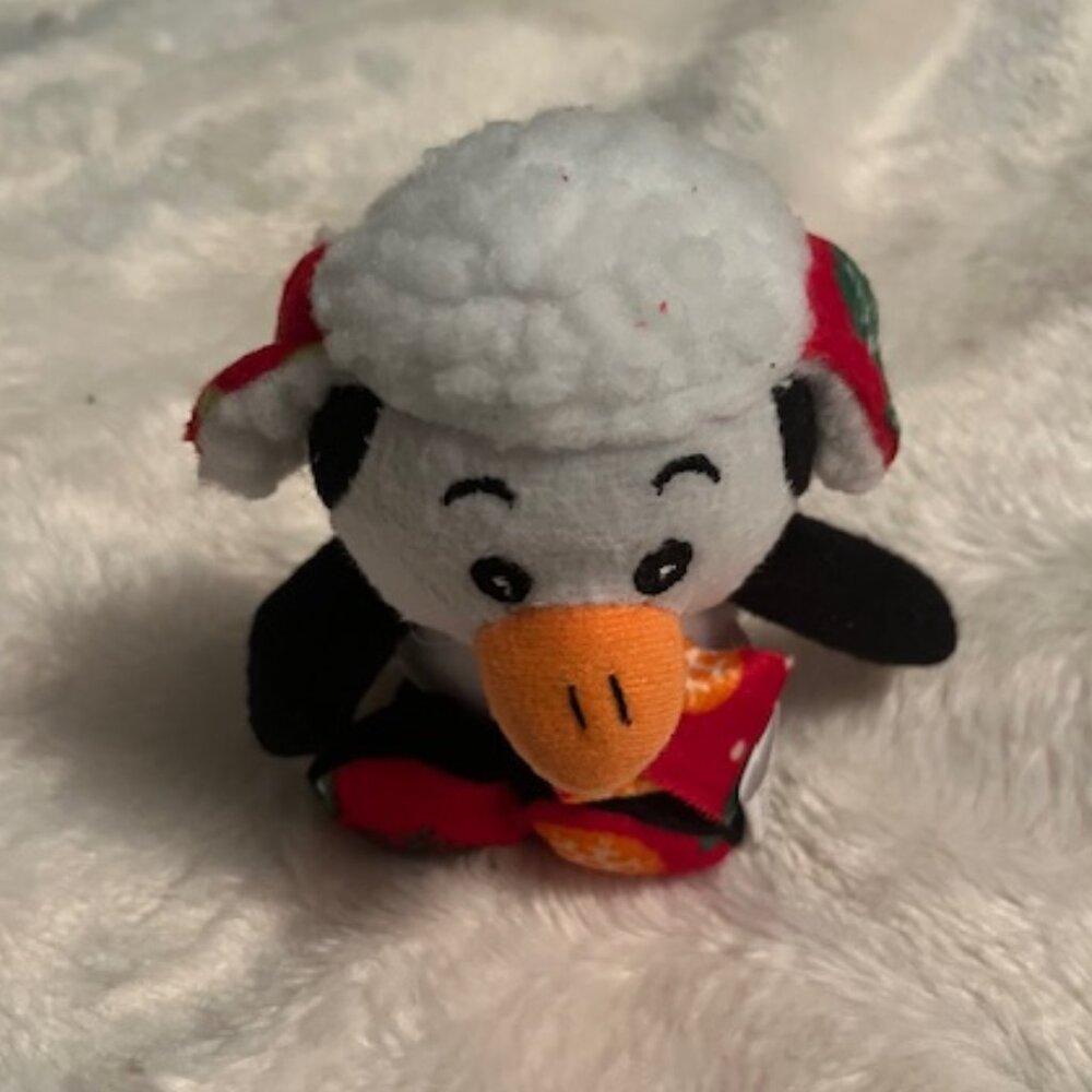 2/$25 Oriental Trading Company Christmas Penguin Plush with Red Scarf Hat 2017